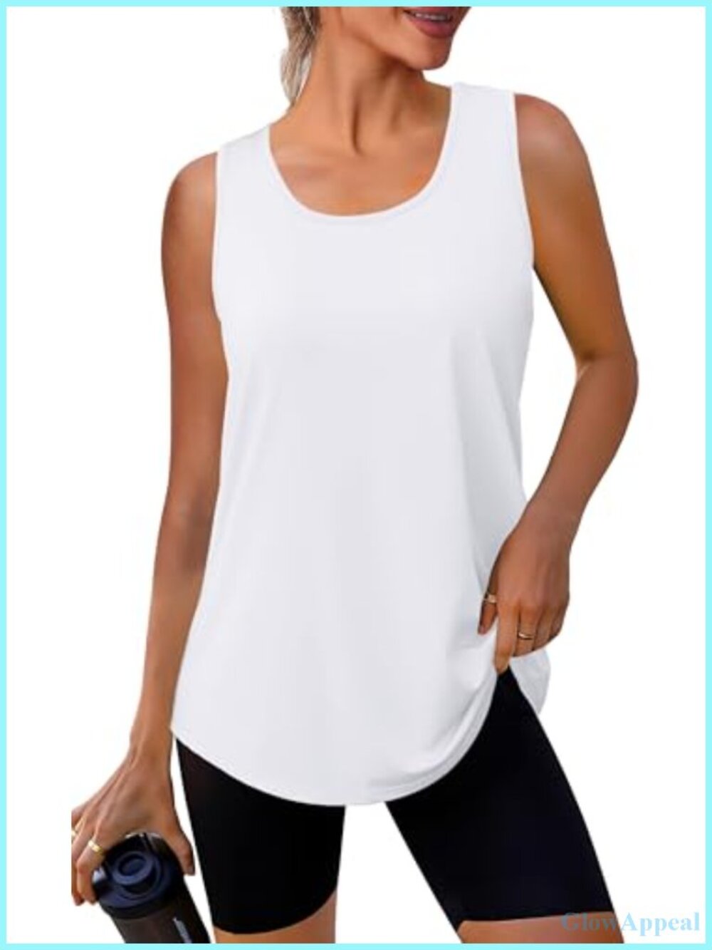 Moisture-Wicking Sleeveless Tank Top for Women Athletic Workout Gym Yoga